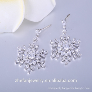 Jewelry making accessories snow flake earrings fashion jewelry for party gift